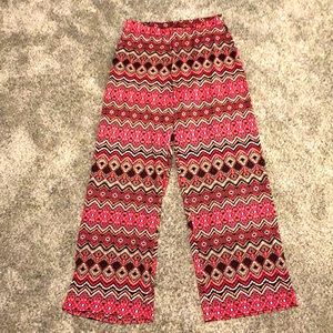 Wide Leg Boho Pants
